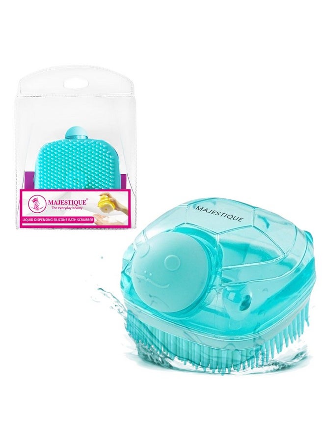 MAJESTIQUE Majestique Liquid Dispensing Body Wash Sponge | Bathing Sponge for Women | Bath Loofah, Soap Scrubber | Bath Scrubber for Body Cleaning & Massage - 1Pc/Multicolour  - Image 1