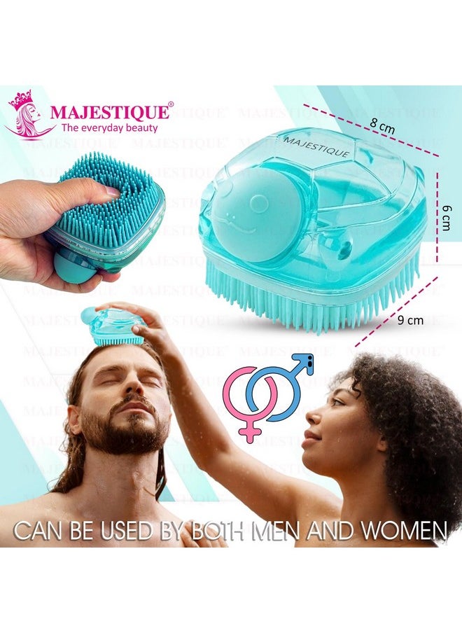 MAJESTIQUE Majestique Liquid Dispensing Body Wash Sponge | Bathing Sponge for Women | Bath Loofah, Soap Scrubber | Bath Scrubber for Body Cleaning & Massage - 1Pc/Multicolour  - Image 5