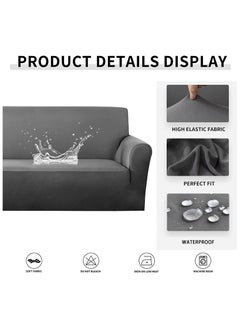 EVORY HOME Sofa Cover Waterproof 4-Pieces Set of 7-Seater (3+2+1+1) Water Resistant Furniture Protector  - Image 2