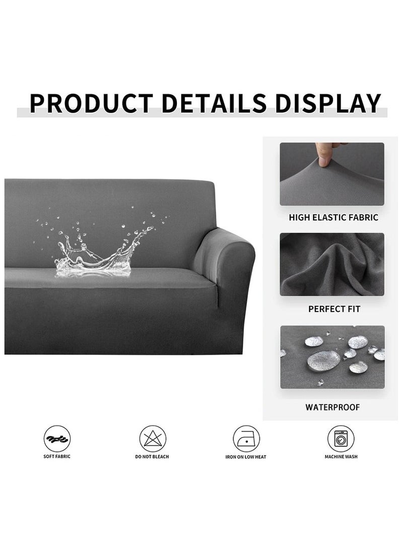 EVORY HOME Sofa Cover Waterproof 4-Pieces Set of 7-Seater (3+2+1+1) Water Resistant Furniture Protector  - Image 2