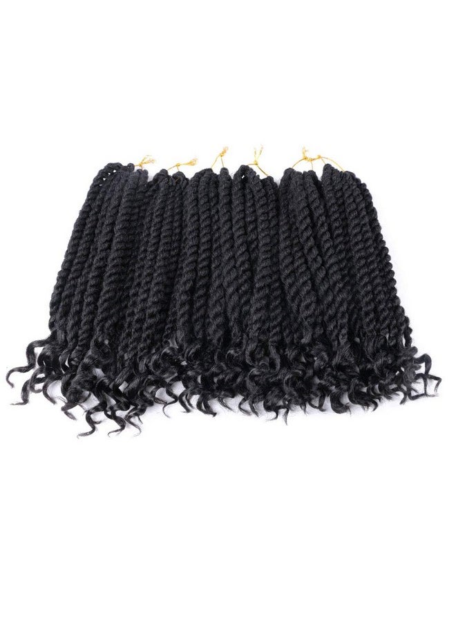 Mytarku - 12 Inch Crochet Braids Senegalese Twist Crochet Hair For Black Women 6 Pack Havana Twist Crochet Hair With Curly Ends 1B… - Image 1