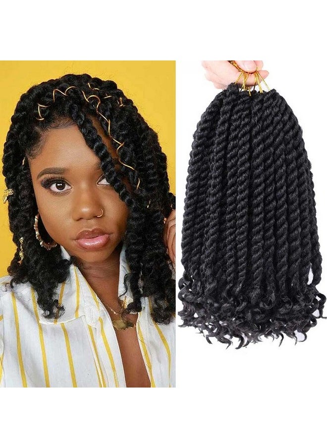 Mytarku - 12 Inch Crochet Braids Senegalese Twist Crochet Hair For Black Women 6 Pack Havana Twist Crochet Hair With Curly Ends 1B… - Image 1