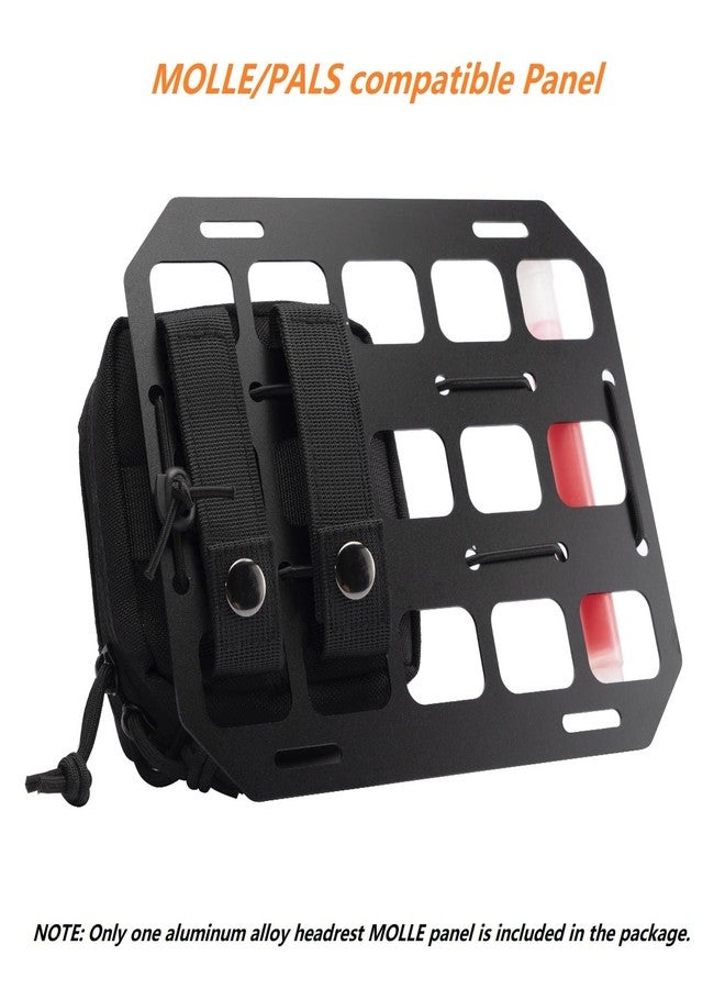 TACNEX Vehicle Rigid MOLLE Panel Car Seat Headrest Organizer EDC Pouch Tool Holster Bag Holder Auto Interior Accessories Tactical Gear Rack Truck Equipment Mount Plate Modular Storage Shelf - Image 5