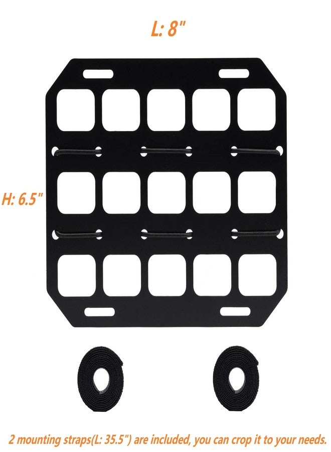 TACNEX Vehicle Rigid MOLLE Panel Car Seat Headrest Organizer EDC Pouch Tool Holster Bag Holder Auto Interior Accessories Tactical Gear Rack Truck Equipment Mount Plate Modular Storage Shelf - Image 4