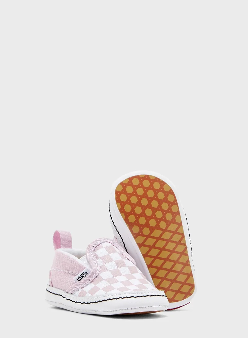 VANS Infant Checkerboard Slip Ons V Crib