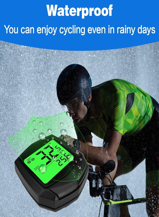 DonDofla 2026 New Bike Computer and Bike Odometer Wireless MPH KM/H Bicycle Speedometer with Automatic Wake-Up Cycling Speed Tracker Display & Single Mileage & Multi-Functions & Calories Statistics Accessories - Image 4