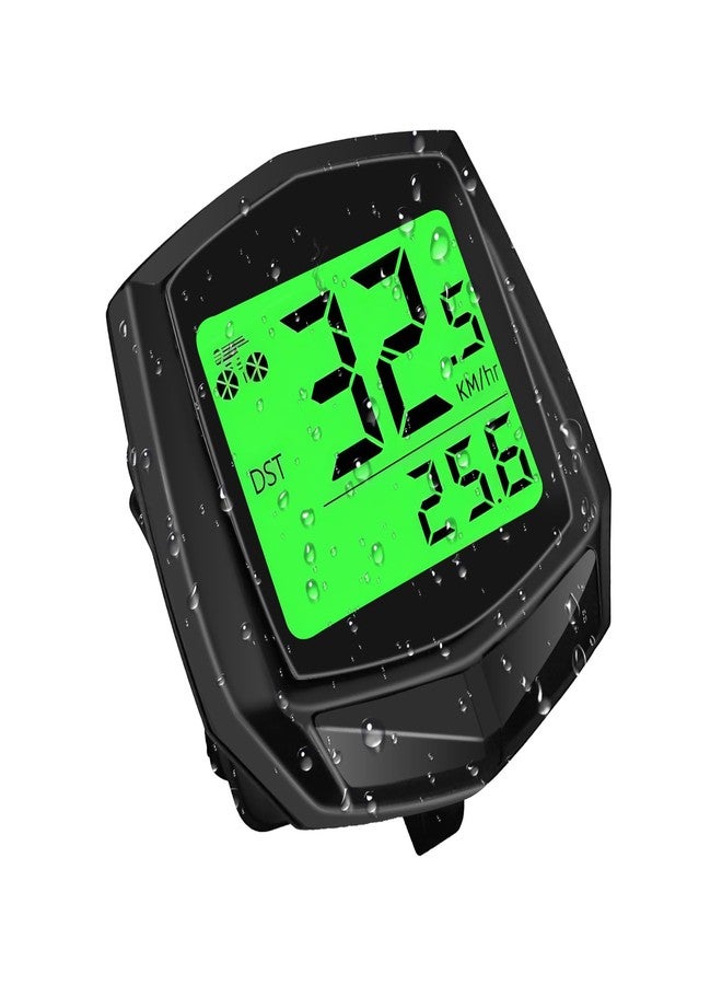 DonDofla 2026 New Bike Computer and Bike Odometer Wireless MPH KM/H Bicycle Speedometer with Automatic Wake-Up Cycling Speed Tracker Display & Single Mileage & Multi-Functions & Calories Statistics Accessories - Image 1