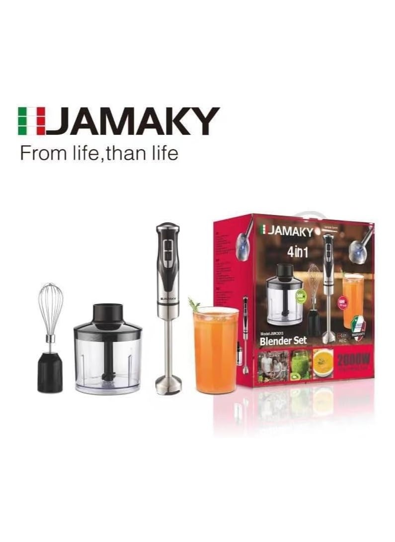 Hand blender 4 in 1 from Jamaki, 2000 Italian watts - pzsku/Z985C3ED39DA20C13421BZ/45/_/1707446733/1556485d-aca4-41ea-9563-2725d738b3b8