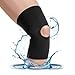 BraceAbility Open PatellaOpen Back Neoprene Knee Sleeve WaterResistant Athletic Compression Knee Brace for Swimming Wakeboarding Scuba Diving Surfing Waterskiing and Other Sports Small - Image 1