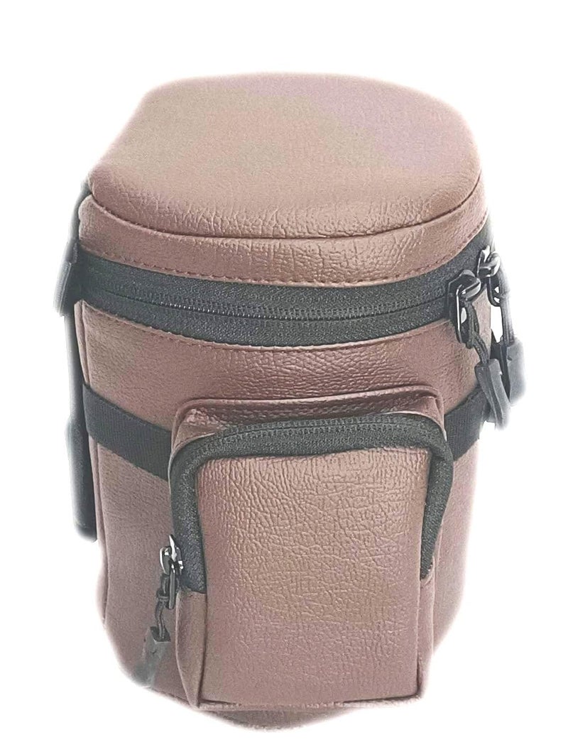 MVPRO Synthetic Lens Bag 7 Inch Side Pouch, Easy To Carry (Brown) - Image 5