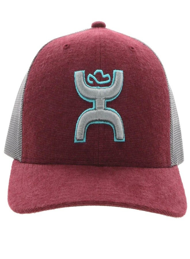 HOOEY Trucker Cap Grey/Turquoise Logo - Image 3