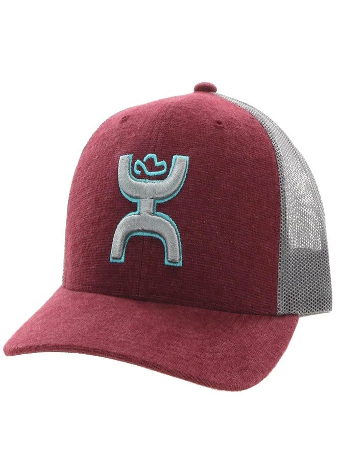 HOOEY Trucker Cap Grey/Turquoise Logo - Image 1