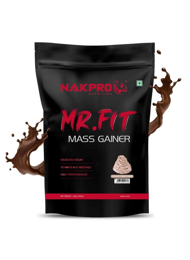 Nakpro MR. FIT Super Fast Weight Gainers/Mass Gainers (1 Kg, Chocolate Cream) - Image 1