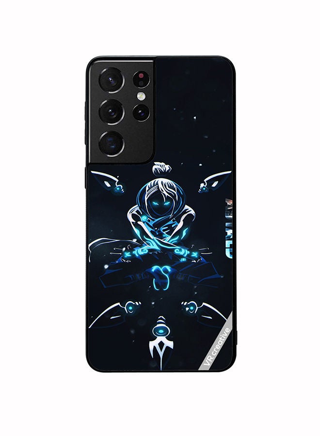 VR CREATIVE Protective Case Cover For Samsung Galaxy S21 Ultra 5G Jett Valorant Design Multicolour - Image 1