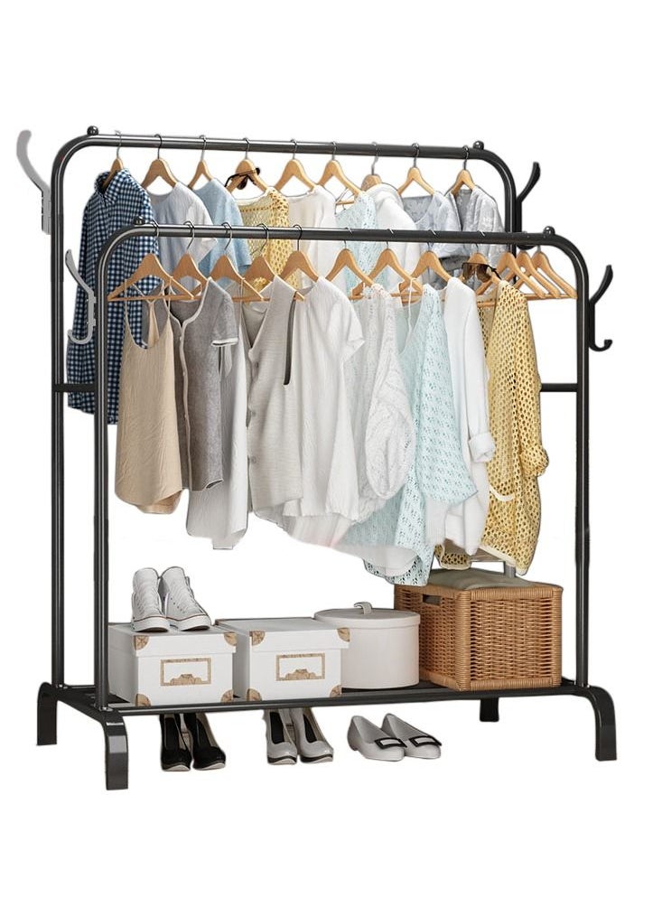 MTL Clothes Organizer And Metal Stand Black 110*54*150cm  - Image 1