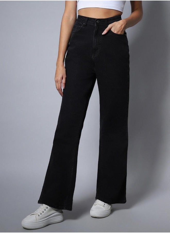 HIGH STAR Women Black Jeans  - Image 2