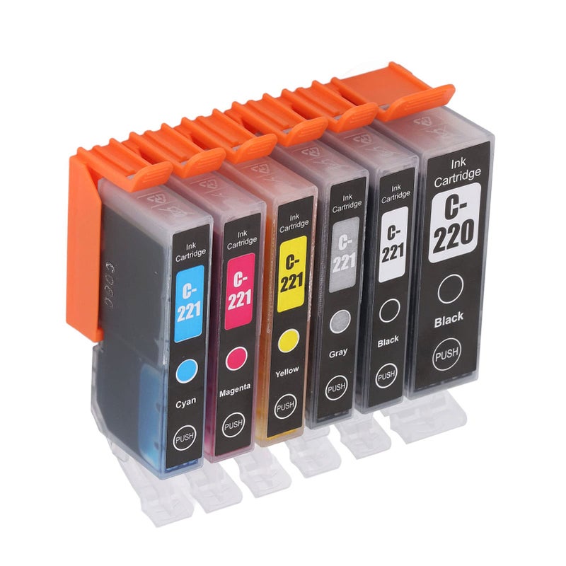 Ink Cartridge Replacement Set 6 Colors High Page Yield for Wireless Printers - Image 5