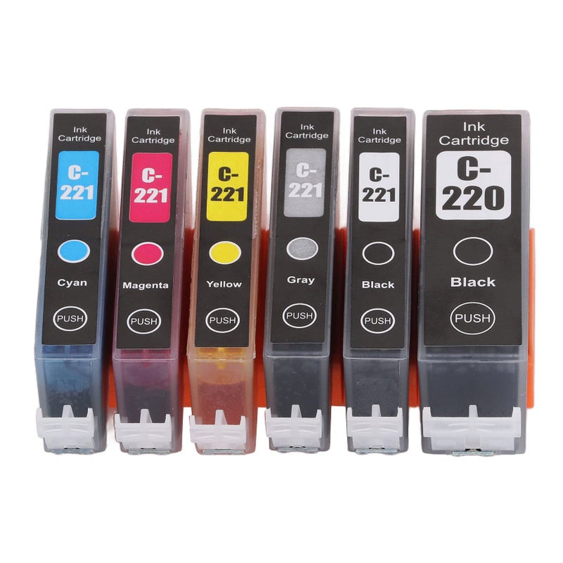 Ink Cartridge Replacement Set 6 Colors High Page Yield for Wireless Printers - Image 3