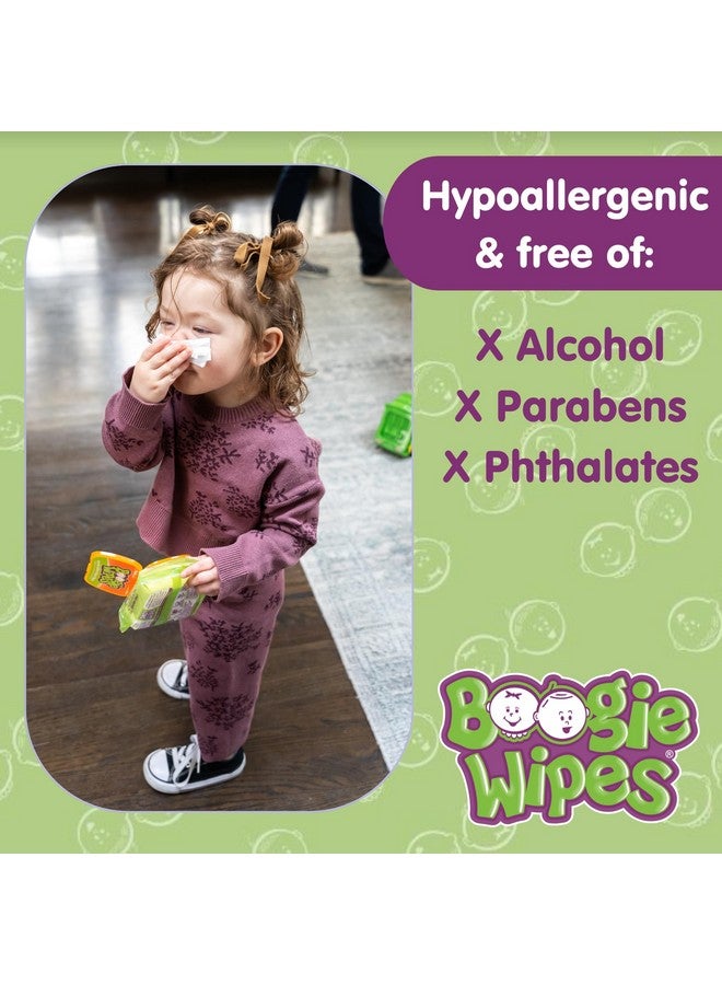 Boogie Saline Nose Wipes by Boogie, for Baby & Kids, Face, Hand & Body, FSA/HSA Eligible, Made with Vitamin E, Aloe, and Natural Saline, Fresh Scent, 90 Count (Pack of 1) - Image 3