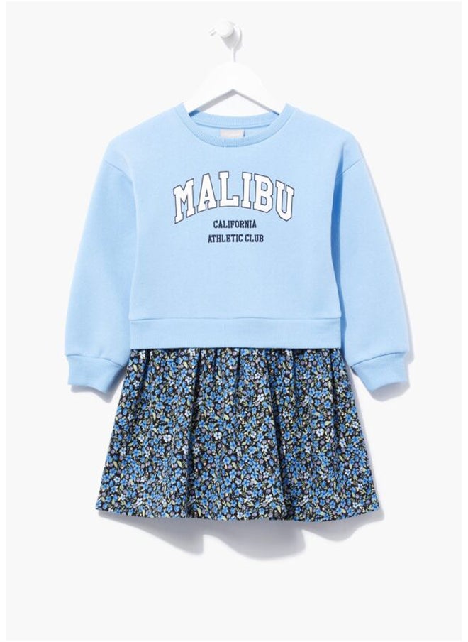 Girls Blue Malibu Print Sweatshirt Dress - pzsku/Z985C9534CA48F6491BA5Z/45/_/1701248129/e78c4cc0-1b66-4369-ab03-e2a2875cd868