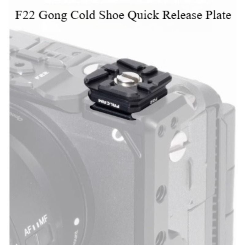 Falcam F22 2534b Universal Quick-Release Cold Shoe Base Plate Adapter, Black - Image 2