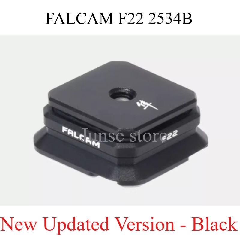 Falcam F22 2534b Universal Quick-Release Cold Shoe Base Plate Adapter, Black - Image 1