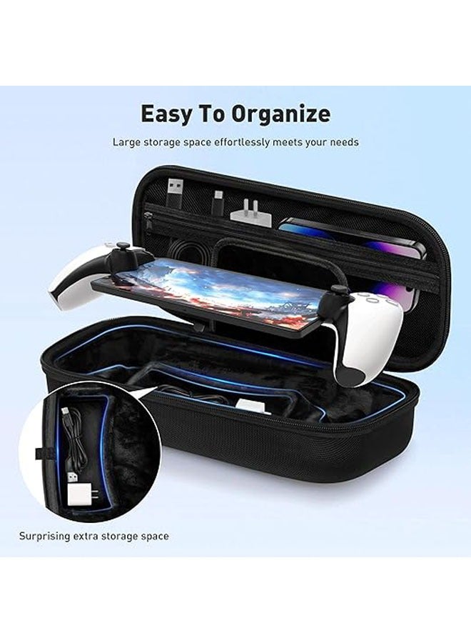 General The 3-in-1 accessory set is compatible with Playstation Portal, EVA carrying case for PS5 Portal, soft silicone case, 2-pack screen protector, Ps Portal accessory  - Image 3