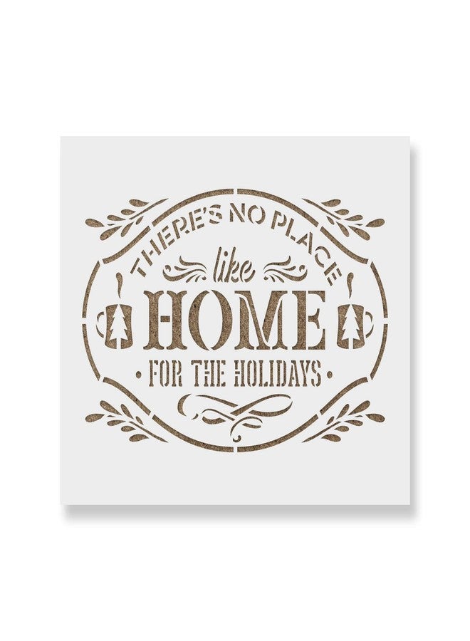 Stencil Revolution No Place Like Home for The Holidays Stencil - Christmas Porch Sign, Christmas Stencil Art, Christmas Decor Ideas, Stencils for Christmas - Image 1