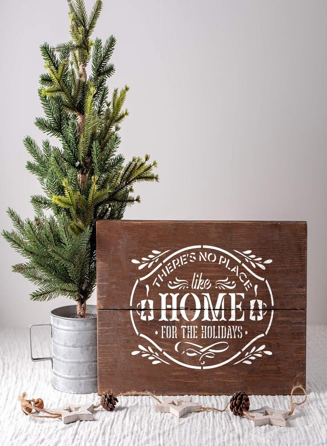 Stencil Revolution No Place Like Home for The Holidays Stencil - Christmas Porch Sign, Christmas Stencil Art, Christmas Decor Ideas, Stencils for Christmas - Image 3
