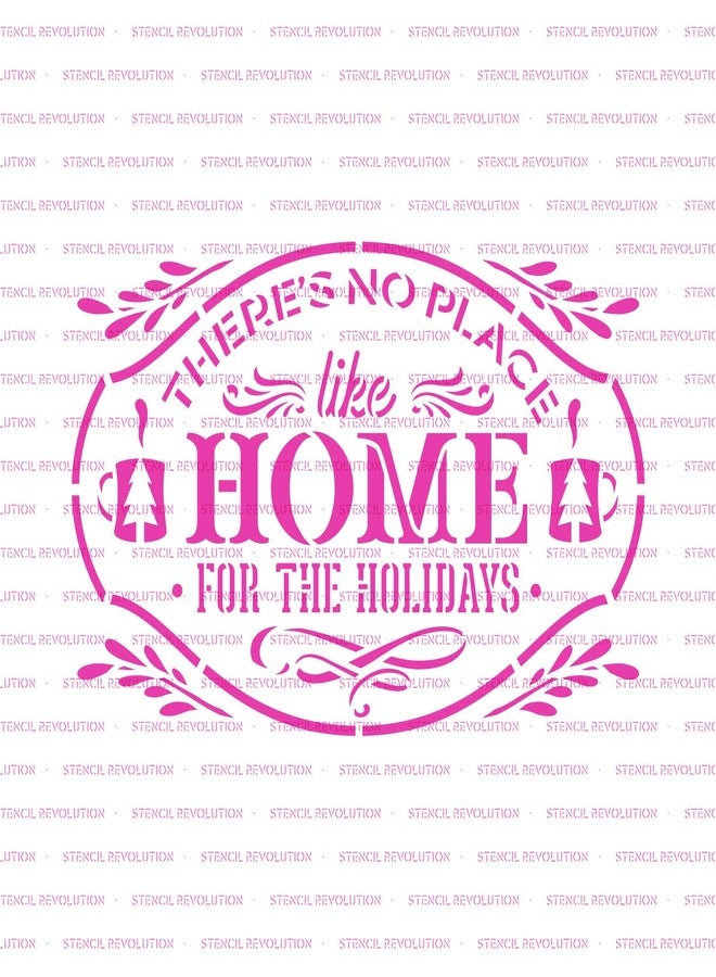Stencil Revolution No Place Like Home for The Holidays Stencil - Christmas Porch Sign, Christmas Stencil Art, Christmas Decor Ideas, Stencils for Christmas - Image 5