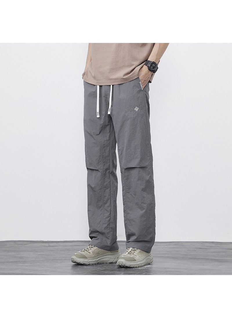 Generic - Mens New Spring Summer Comfortable Loose Fit Cargo Sweatpants 836 gray - Image 1