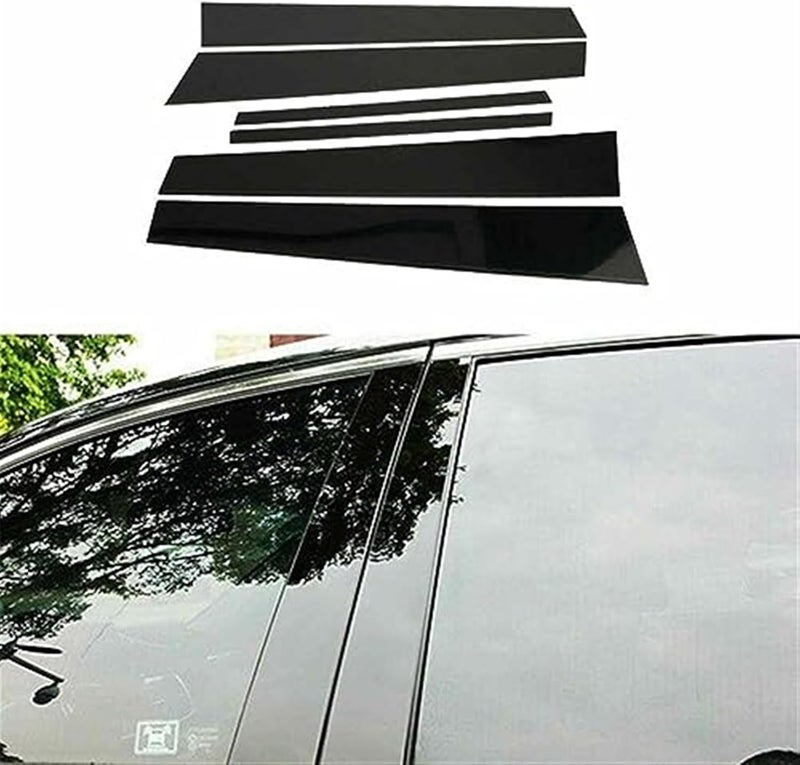 Vuzmode Glossy Black Car Window Pillar Trim for Accord Sedan - Image 2