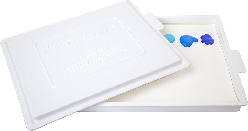 Masterson Sta-Wet Handy Palette - Airtight Paint Palette for Keeping Acrylics Fresh, 8.5 x 7 Inches, Made in USA - Image 3