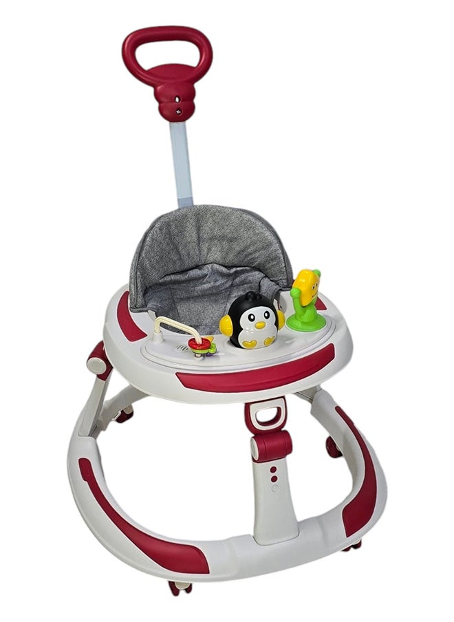 BABYCARA Baby Walker With Parental Handle Anti-Rollover And Music, 6 - 18 Months  - Image 1