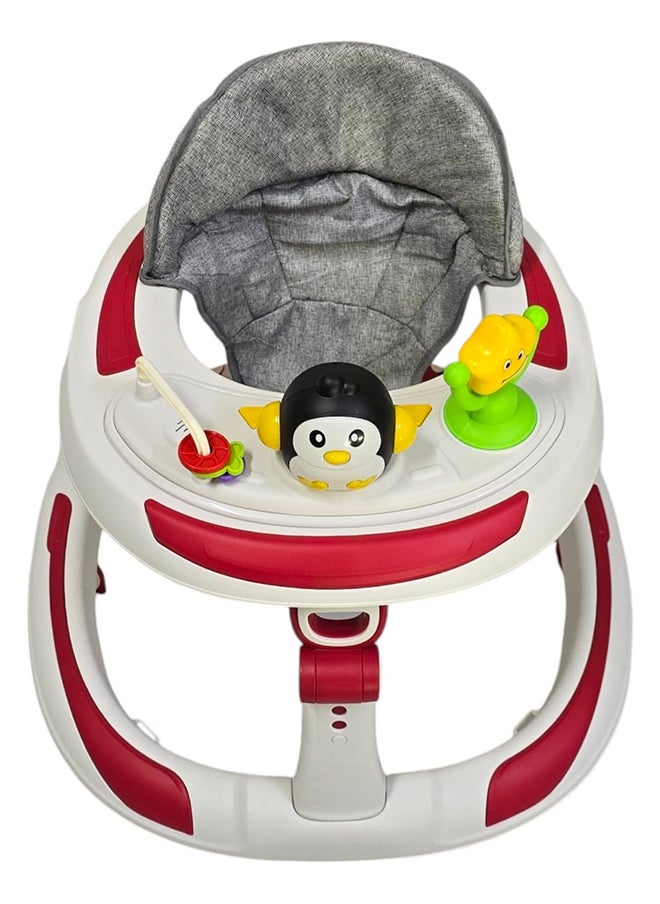 BABYCARA Baby Walker With Parental Handle Anti-Rollover And Music, 6 - 18 Months  - Image 3