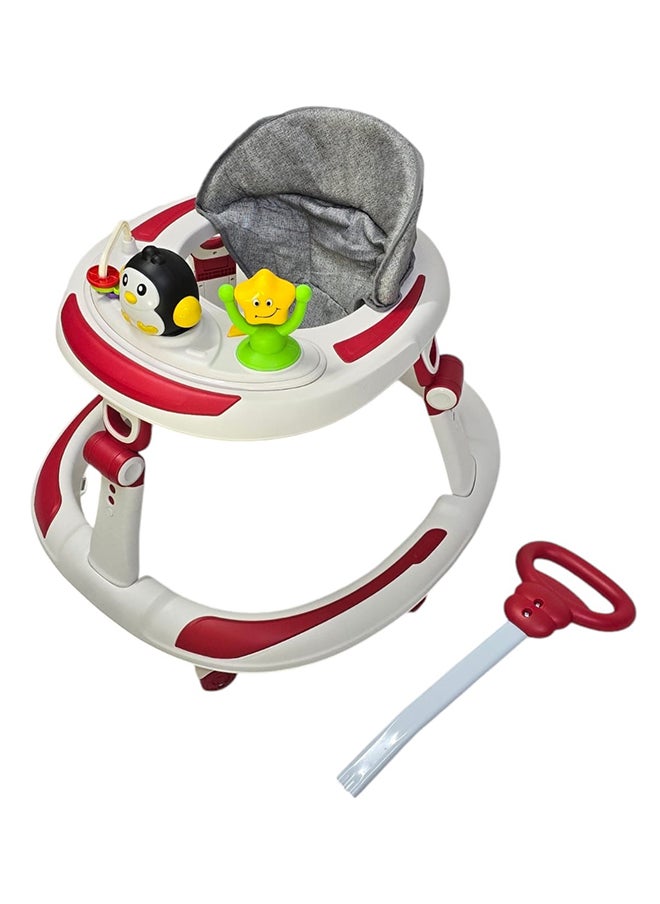 BABYCARA Baby Walker With Parental Handle Anti-Rollover And Music, 6 - 18 Months  - Image 4