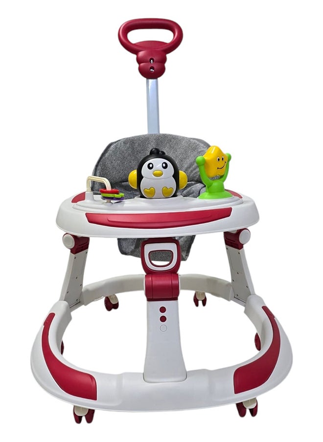 BABYCARA Baby Walker With Parental Handle Anti-Rollover And Music, 6 - 18 Months  - Image 2