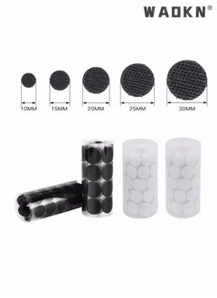 WAOKN Self Adhesive Dots, Tapes Sticky Back Coins Dots with Hook and Loop Velcro Round Pads, 20mm Diameter Strong Waterproof Round Dot, Dots with Adhesive for Home Office School 300Pcs (150 Pairs)  - Image 4