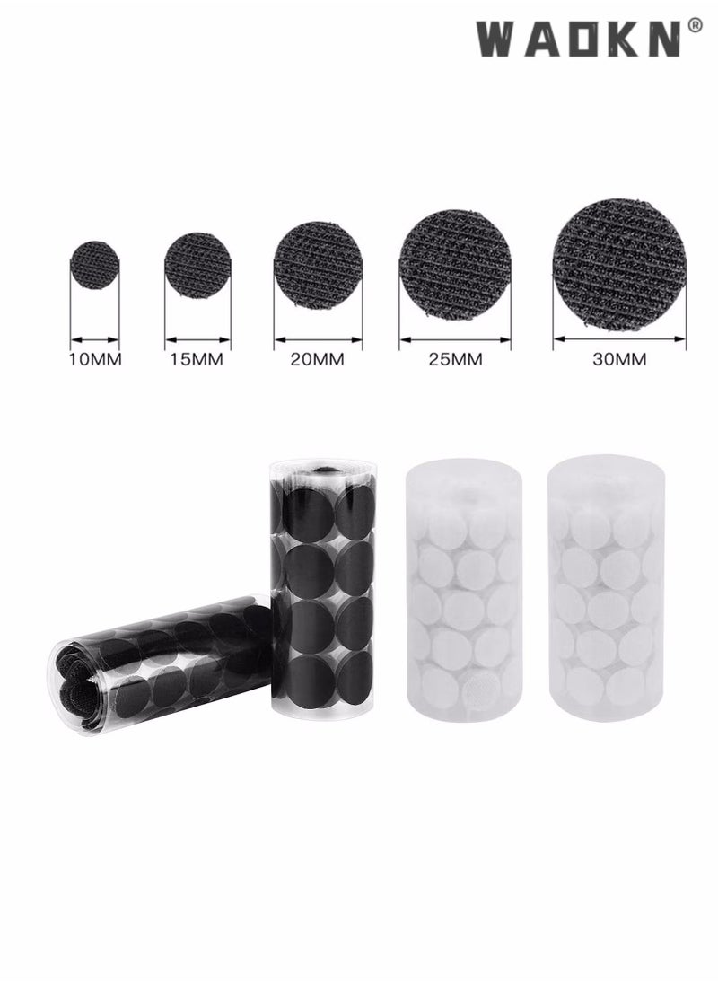 WAOKN Self Adhesive Dots, Tapes Sticky Back Coins Dots with Hook and Loop Velcro Round Pads, 20mm Diameter Strong Waterproof Round Dot, Dots with Adhesive for Home Office School 300Pcs (150 Pairs)  - Image 4