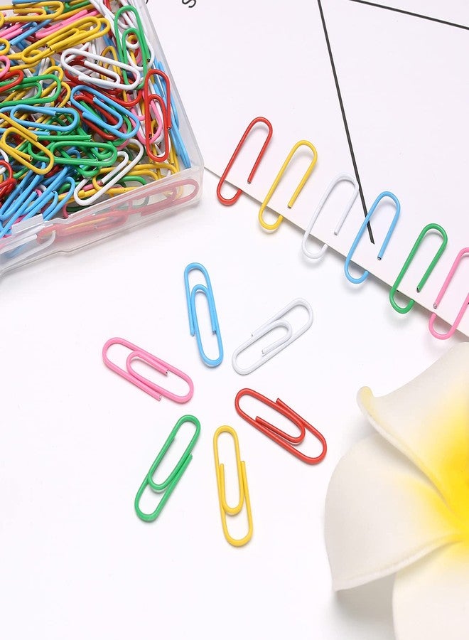 Elisel Colored Paper Clips, 200pcs Medium Size (1.3 inch), Durable and Rustproof, Great for Office, School and Personal Use (Multicolour) - Image 4