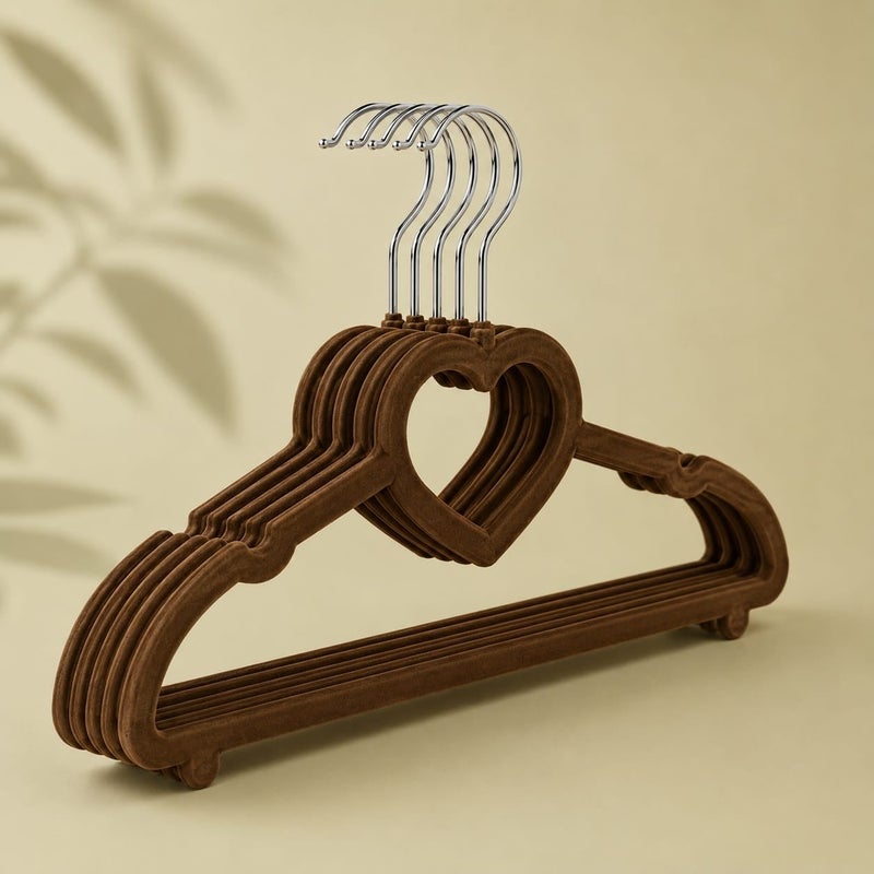 stylish 7PCS Premium Velvet Hangers – Non-Slip – Space Saving – 360° Swivel Hook – Stylish Closet Hangers - Image 2