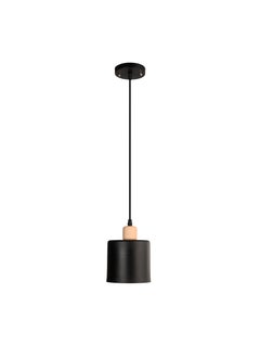 El Rawda Lighting A Single Ceiling Lamp With A Distinctive And Elegant Design, Inlaid With A Wooden Piece 14x14x70 cm 