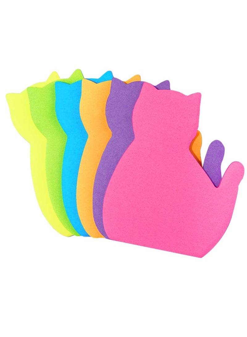 عام لطيف القط ملصقا ، 2 حزمة 6 ملصقات القط لطيف مشرق اللون ( 6 لون الشكل 1 ) - Image 2