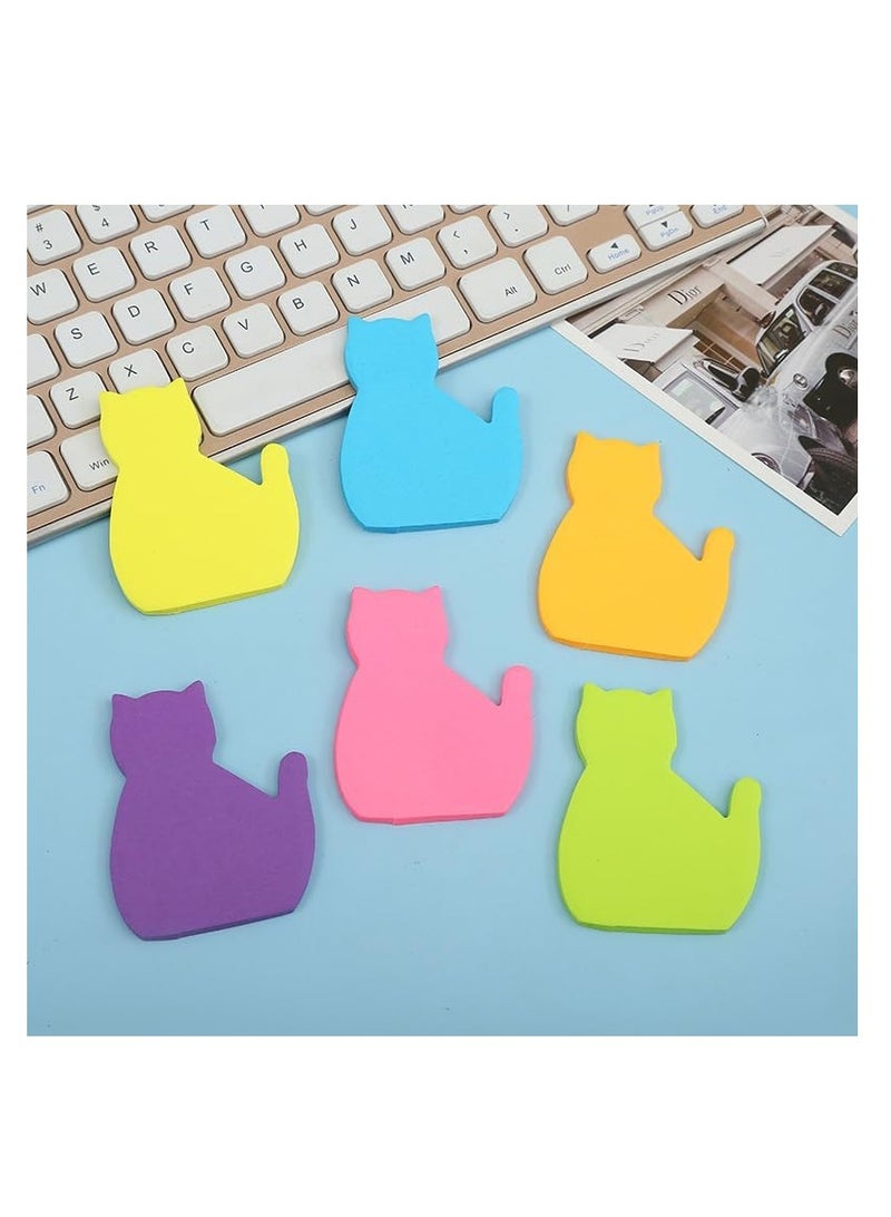 عام لطيف القط ملصقا ، 2 حزمة 6 ملصقات القط لطيف مشرق اللون ( 6 لون الشكل 1 ) - Image 3