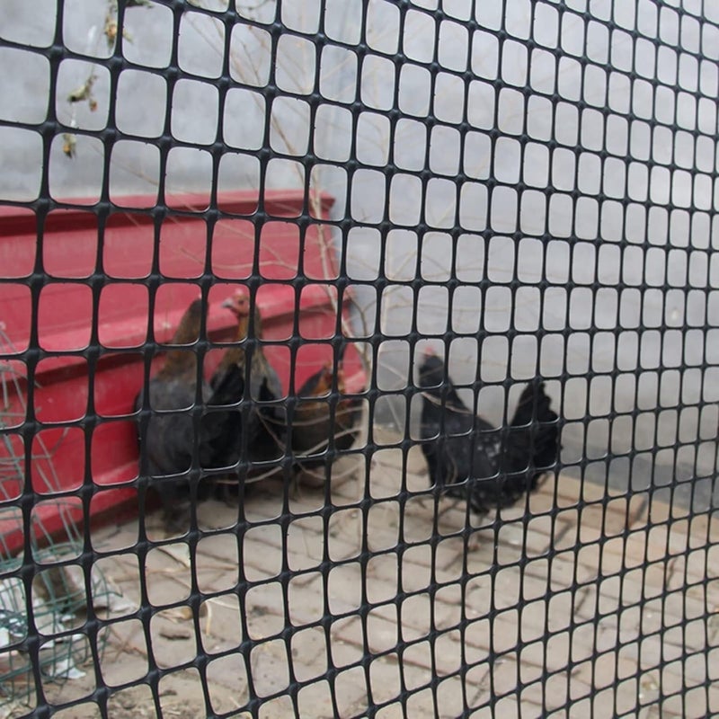 Balcony Privacy Network Plastic Safety Fence Garden Fence Animal Barrier Poultry Breeding Protective Net Chicken Net(1.2m(H) X50m(L)) - Image 3
