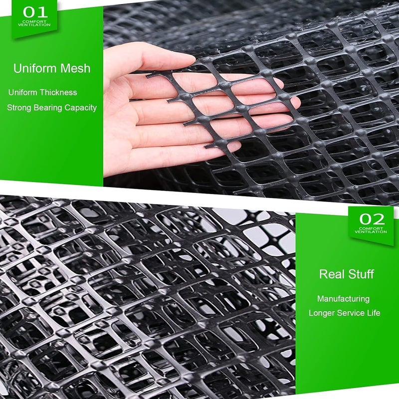 Balcony Privacy Network Plastic Safety Fence Garden Fence Animal Barrier Poultry Breeding Protective Net Chicken Net(1.2m(H) X50m(L)) - Image 4