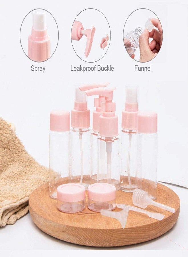Vitog Travel Bottles Kit, TSA Approved Leak Proof Portable Toiletry Containers Set, Clear BPA Free PET Cosmetic Containers for Lotion, Shampoo, Cream, Soap, Set of 11 ( ? 20.3 x 2.5 x 7.6 cms ) - Image 3