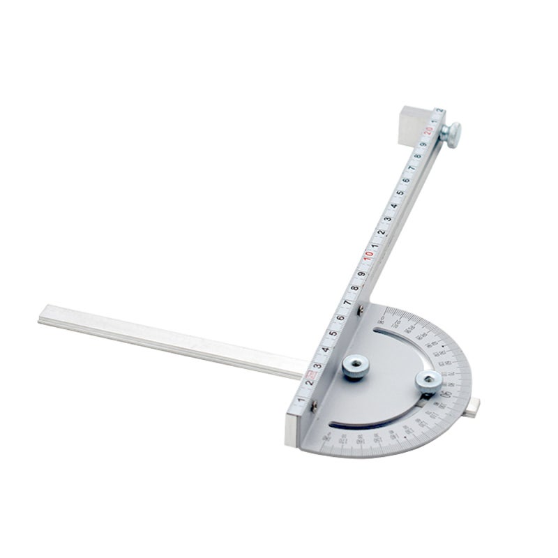 Angle Ruler: 0°-180° Dual-Marking T-Slot Miter Gauge - Compact Wear-Resistant Mini Table-Saw Angle Ruler for Precision Craft Cutting & Woodworking Enthusiasts - Image 1