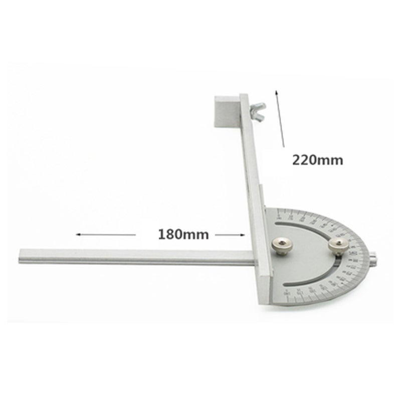 Angle Ruler: 0°-180° Dual-Marking T-Slot Miter Gauge - Compact Wear-Resistant Mini Table-Saw Angle Ruler for Precision Craft Cutting & Woodworking Enthusiasts - Image 4