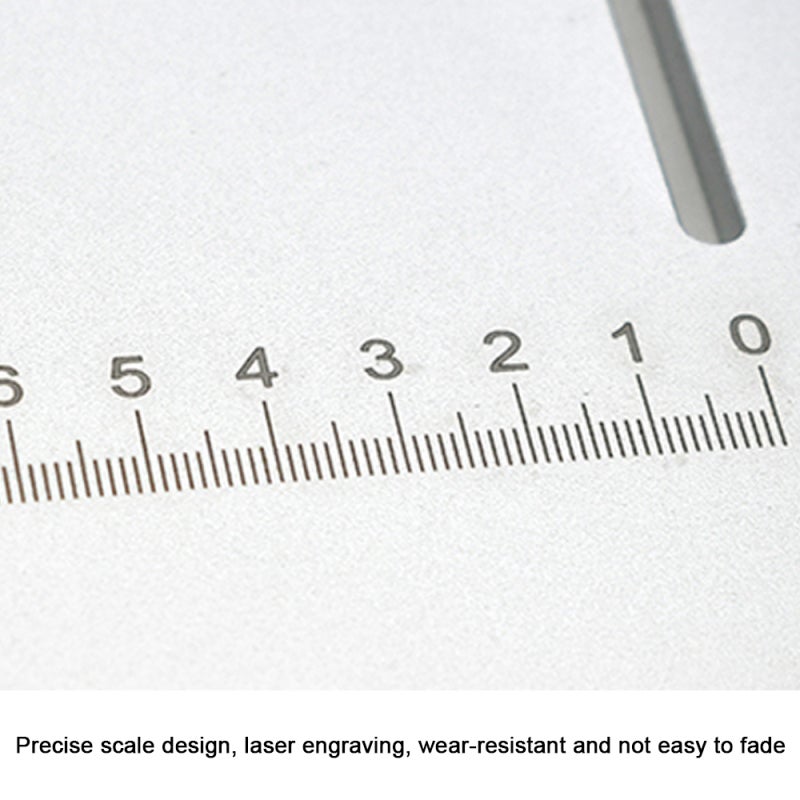 Angle Ruler: 0°-180° Dual-Marking T-Slot Miter Gauge - Compact Wear-Resistant Mini Table-Saw Angle Ruler for Precision Craft Cutting & Woodworking Enthusiasts - Image 3